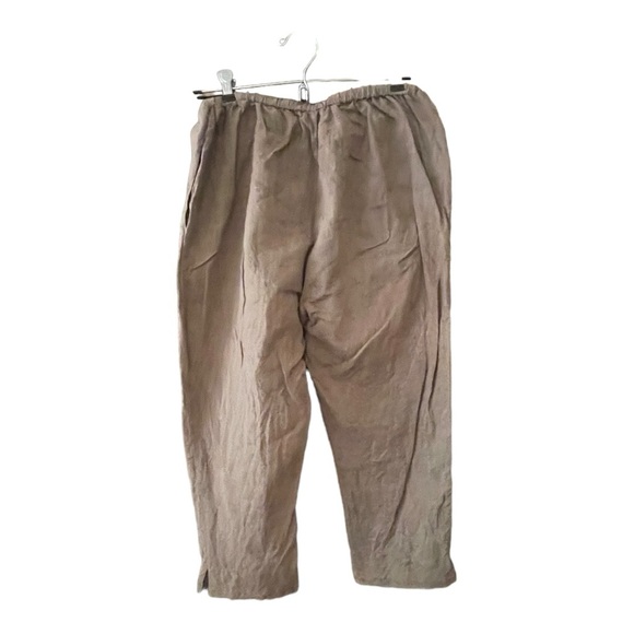 South Street Linen 100% Linen Olive Capris Size L/SSL Size 1P - Picture 4 of 5